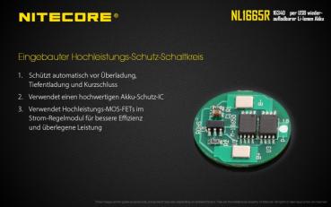 NITECORE 16340 650 MAH LI-ION AKKU NL1665R